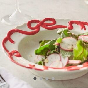 Anthropologie Benedita Bow stoneware bowl 1pcs